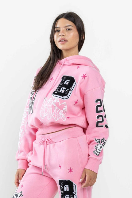 Bright Future Cropped Hoodie-Clothing - Women-Vibrant M.i.U-Urbanheer