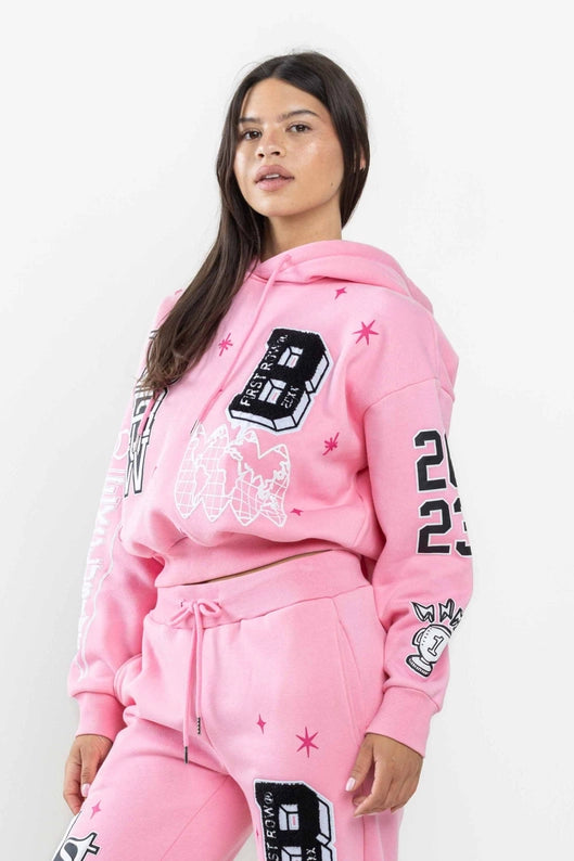 Bright Future Cropped Hoodie-Clothing - Women-Vibrant M.i.U-Urbanheer