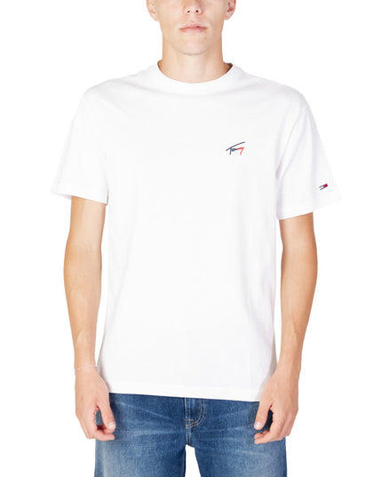 Tommy Hilfiger Jeans Men T-Shirt-Tommy Hilfiger Jeans-white-2-S-Urbanheer