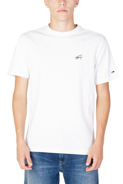 Tommy Hilfiger Jeans Men T-Shirt-Tommy Hilfiger Jeans-white-2-S-Urbanheer