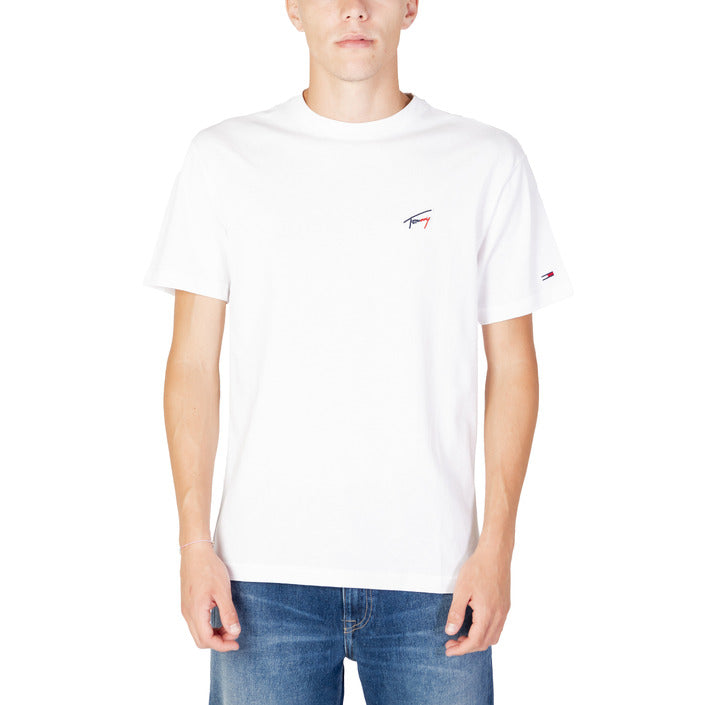 Tommy Hilfiger Jeans Men T-Shirt-Tommy Hilfiger Jeans-white-2-S-Urbanheer