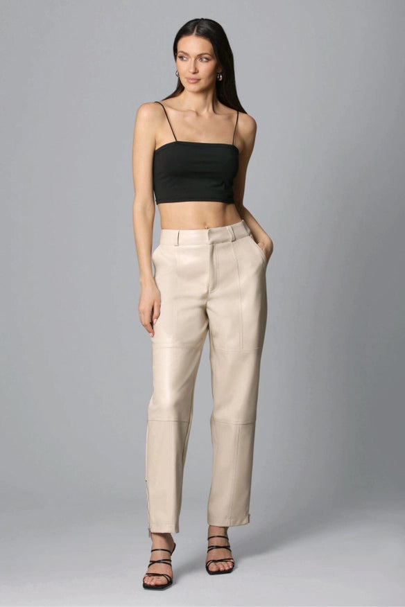 Faux-Ever Leather™ Tapered Pant-Pant-Avec Les Filles-Bone-XS-Urbanheer