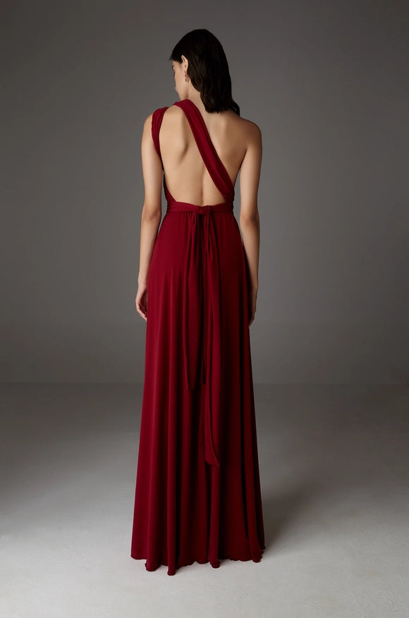 Maxi Dress Burgundy-Dress-Ceylan BCN-Urbanheer