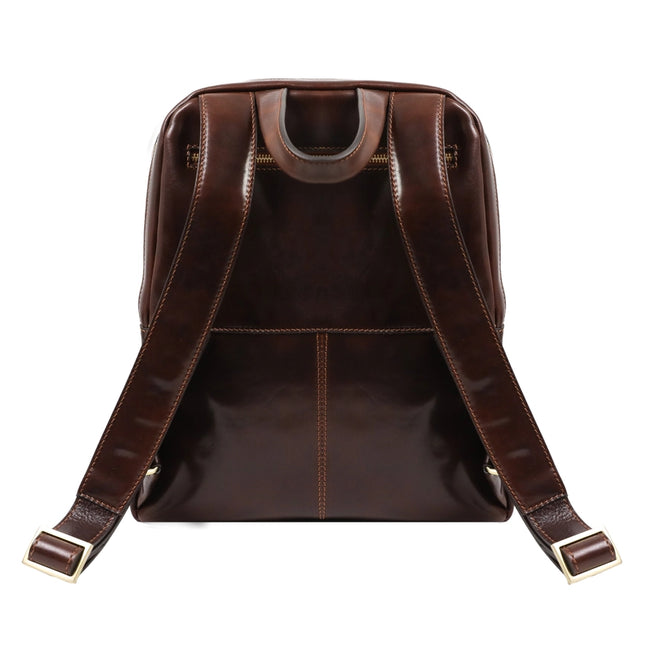 Brown Leather Backpack - A Bend in the River Brown