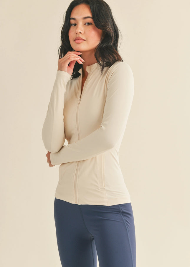 Butter Soft Fitted Jacket With Pockets - Cream-Clothing - Women-Kimberly C-Urbanheer