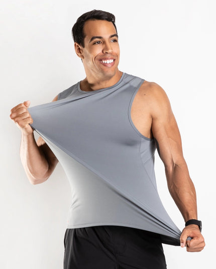 Men’S Zintex Training Tank (Concrete)-Men’S Training Tank-Nonzero Gravity-Urbanheer