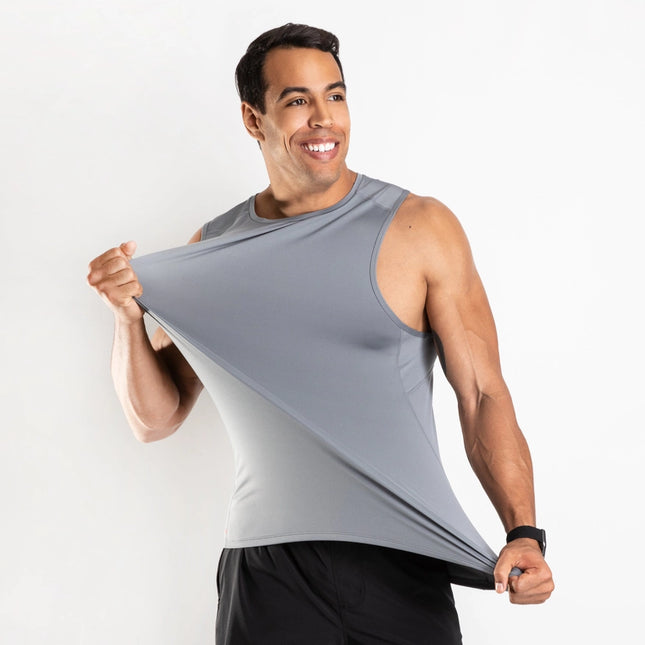 Men’S Zintex Training Tank (Concrete)-Men’S Training Tank-Nonzero Gravity-Urbanheer