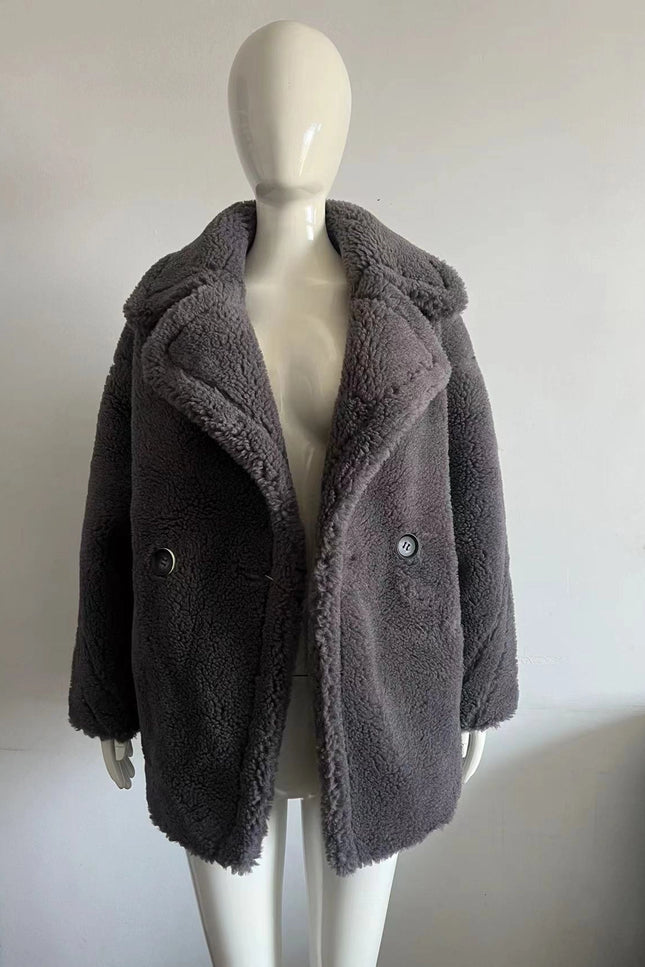 Women Lamb Wool Coat Winter Short Coat-Productseeker-Urbanheer