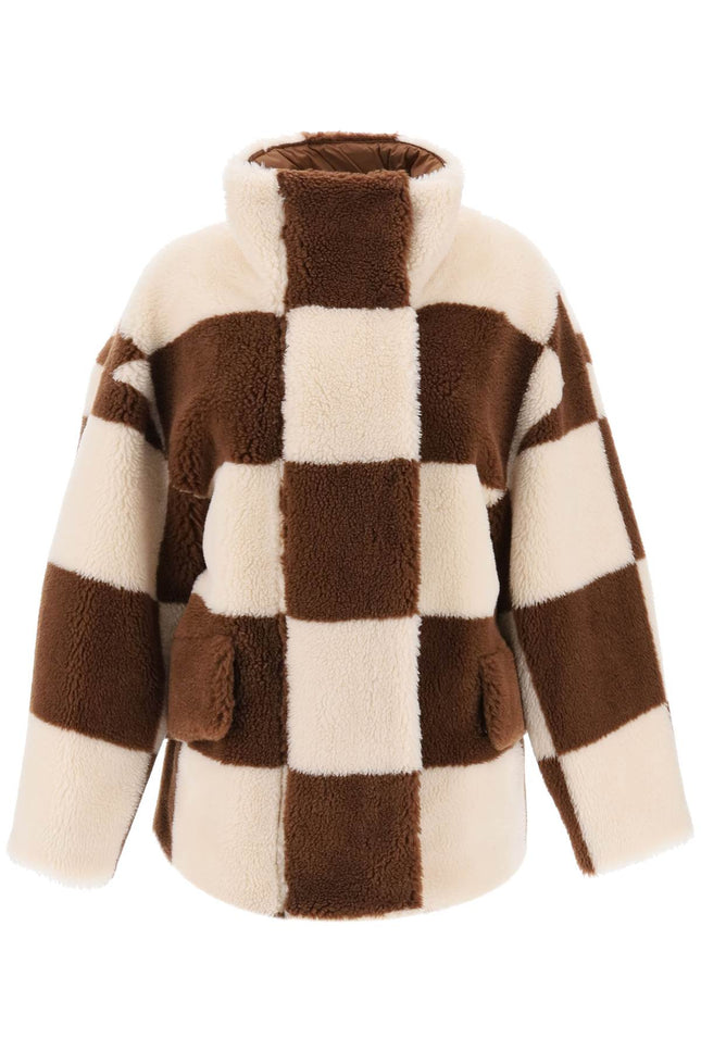 Dani Teddy Jacket With Checkered Motif