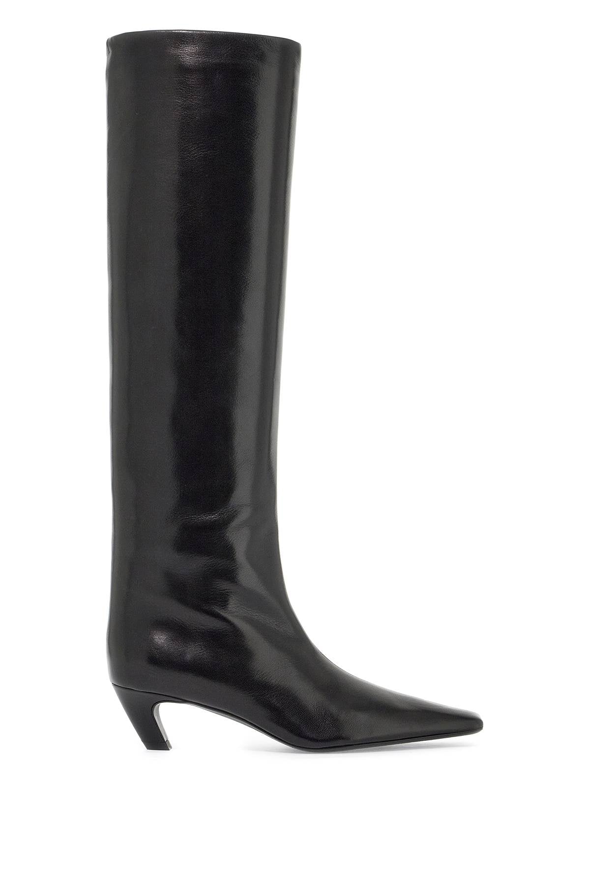 Davis Knee-High Shiny Leather Boots