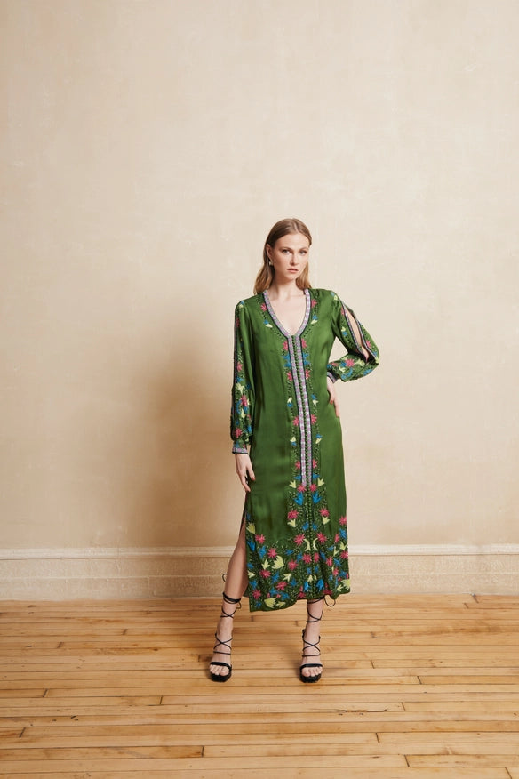 Olivia Embroidered Kaftan-Kaftan-La fuori-Urbanheer