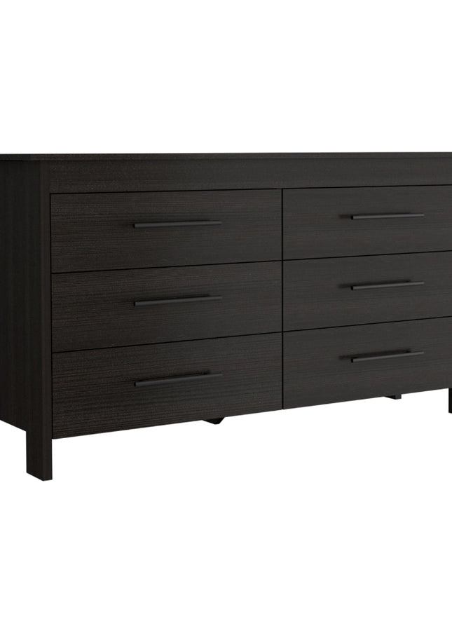 Luxor Six Drawer Double Dresser-Furniture > Cabinets & Storage > Chest of drawers-FM FURNITURE-Urbanheer