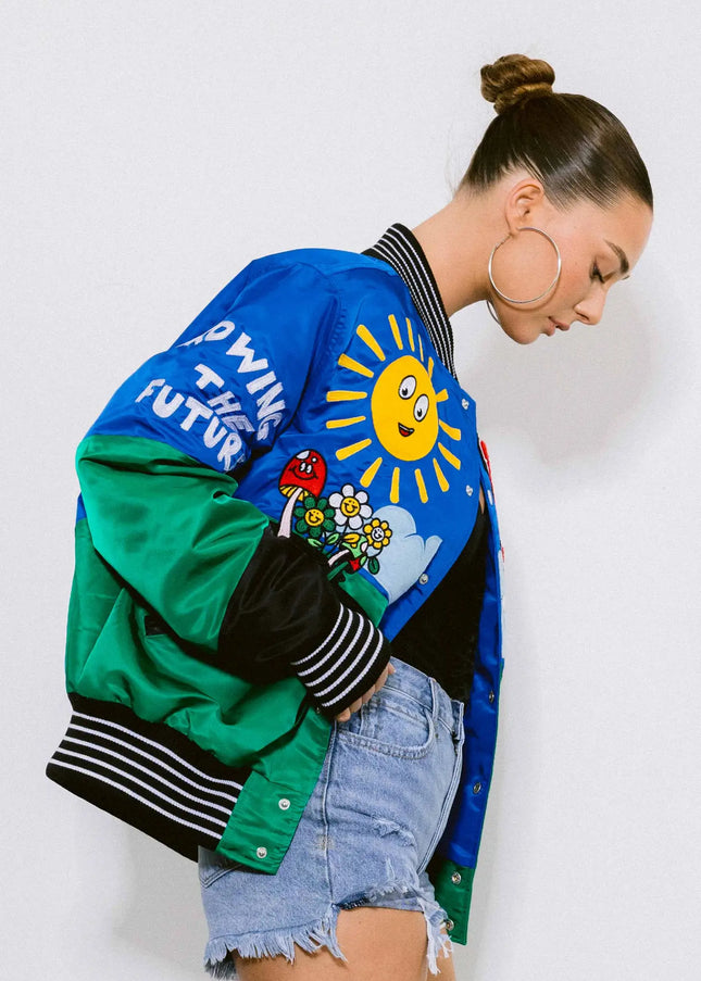 Retro Fit Varsity Jacket-Clothing - Women-Vibrant M.i.U-Urbanheer