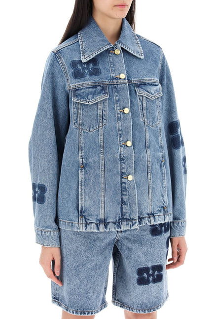 Denim Jacket With Patch Detail