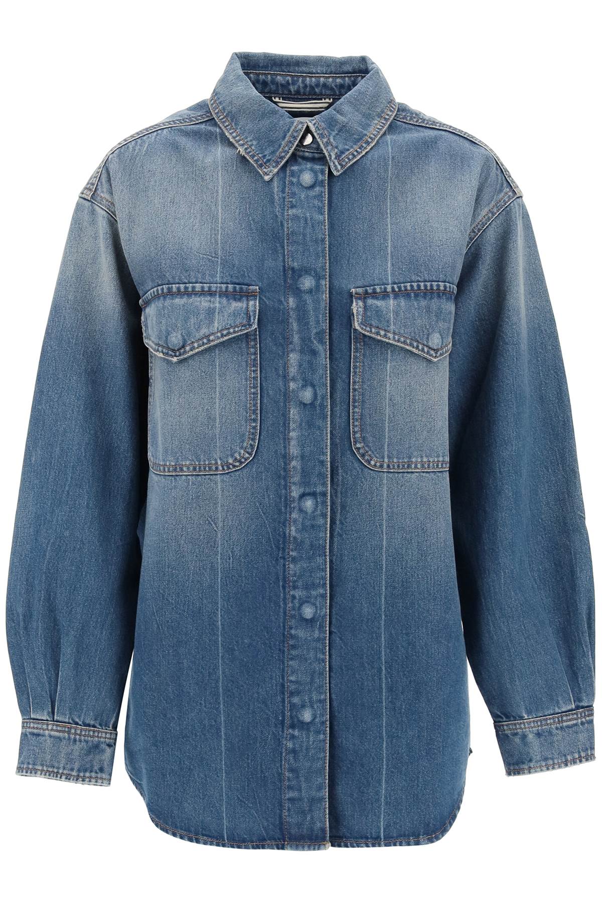 Denim Overshirt Made Of Recycled Cotton Blend