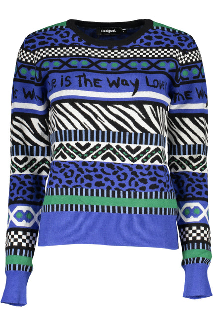 Desigual Women'S Blue Sweater-Maglie-DESIGUAL-Urbanheer