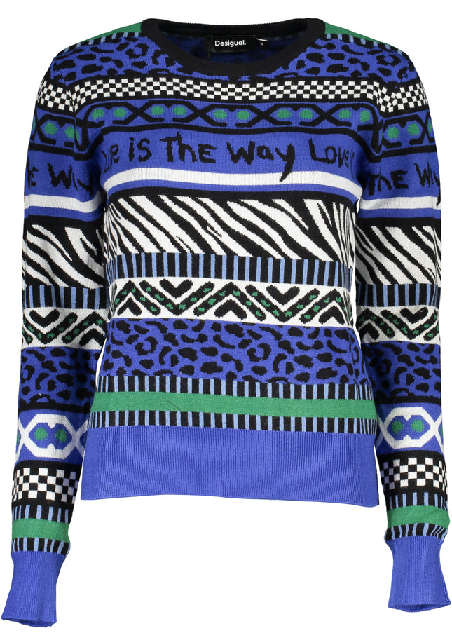 Desigual Women'S Blue Sweater-Maglie-DESIGUAL-Urbanheer