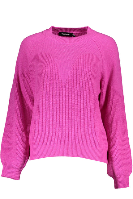 Desigual Pink Women'S Sweater-Maglie-DESIGUAL-Urbanheer