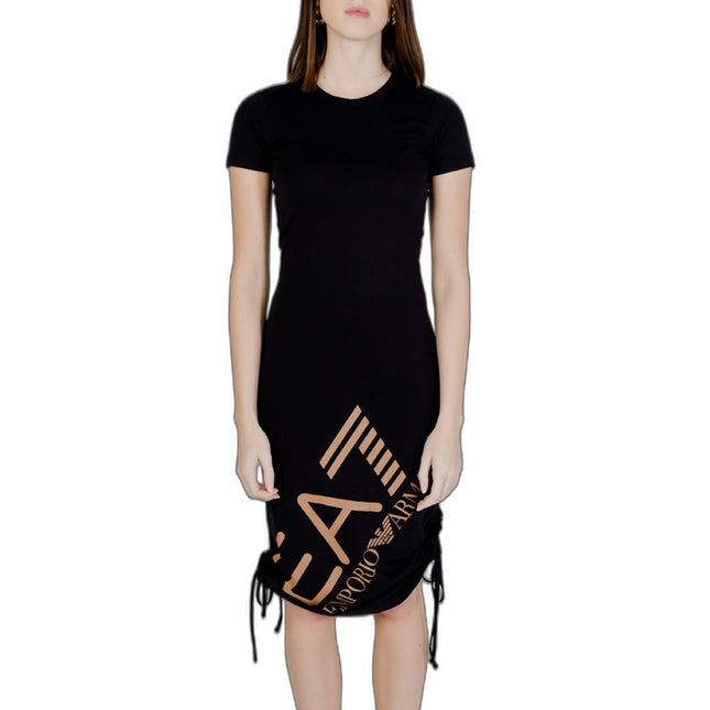 Ea7 Women Dress-Clothing Dresses-Ea7-black-XS-Urbanheer