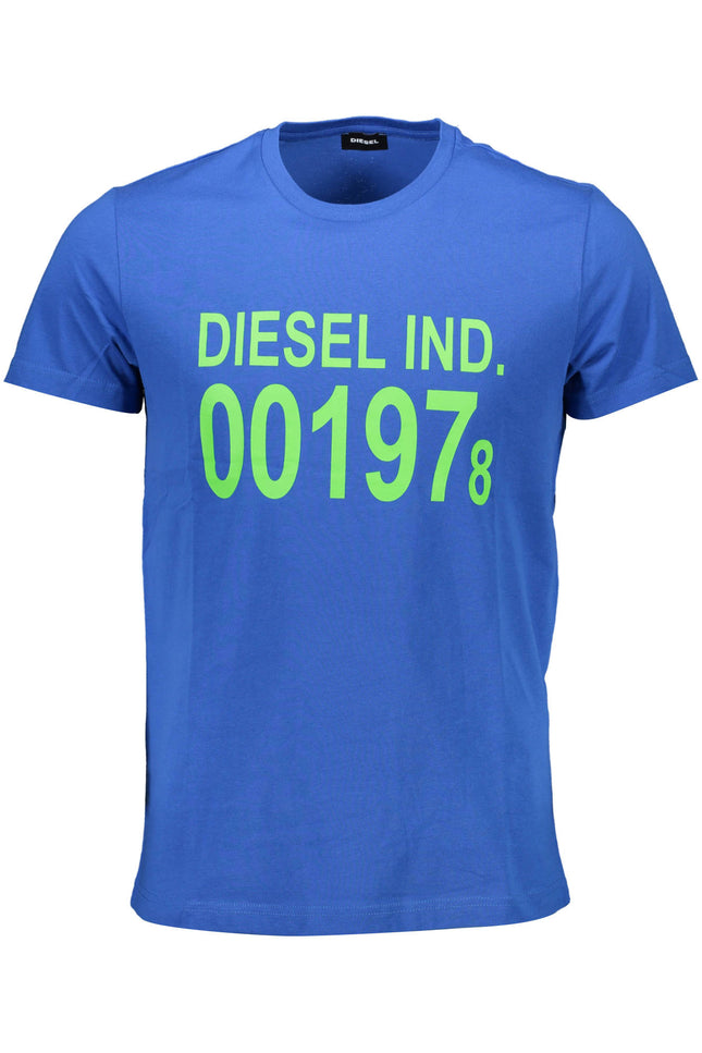 DIESEL MEN'S SHORT SLEEVE T-SHIRT BLUE-T-Shirt-DIESEL-Urbanheer