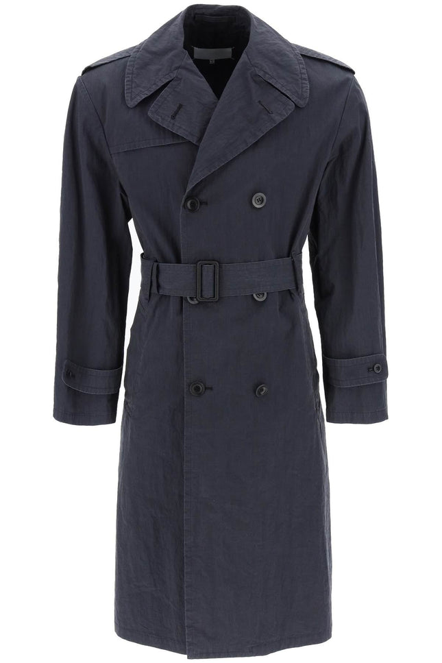 Double-Breasted Trench Coat In Cotton