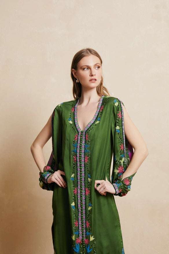 Olivia Embroidered Kaftan-Kaftan-La fuori-Urbanheer