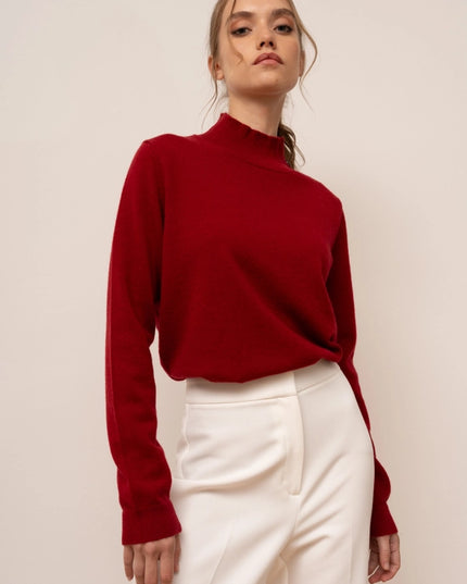 Odette Sweater Red-Sweater-Bel Cashmere-Urbanheer