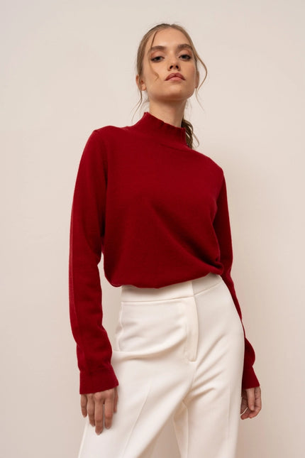 Odette Sweater Red-Sweater-Bel Cashmere-Urbanheer