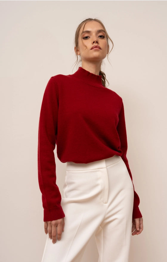 Odette Sweater Red-Sweater-Bel Cashmere-Urbanheer