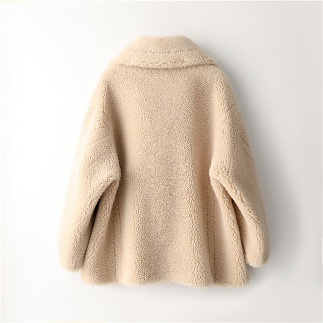 Women Lamb Wool Coat Winter Short Coat-Productseeker-Urbanheer