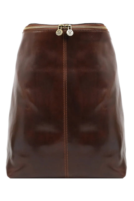 Brown Leather Backpack For Women - A Bend in the River Brown