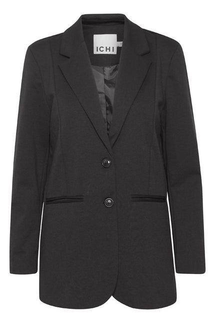 Ichi Women Blazer-Clothing Blazer-Ichi-black-XS-Urbanheer