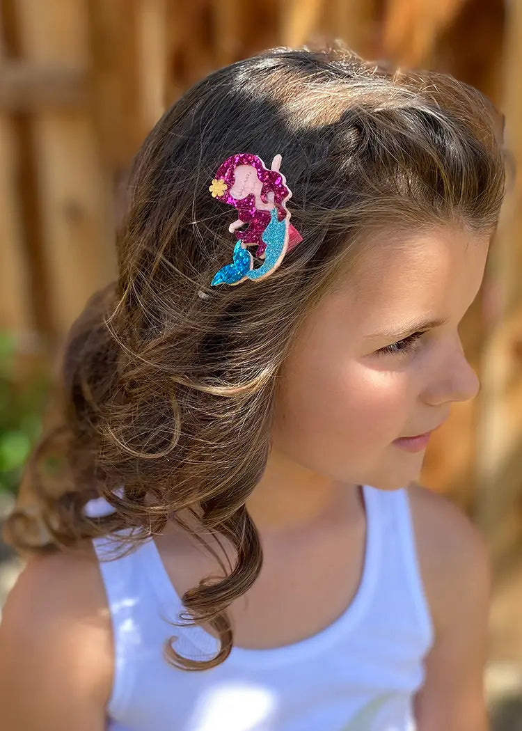 Pretty Mermaids Hair Clips.-Sparkle Sisters By Couture Clips-Urbanheer