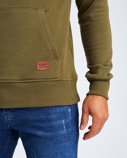 Men'S Hoodie Hood Khaki-Hoodie-Leif Nelson GmbH-Urbanheer