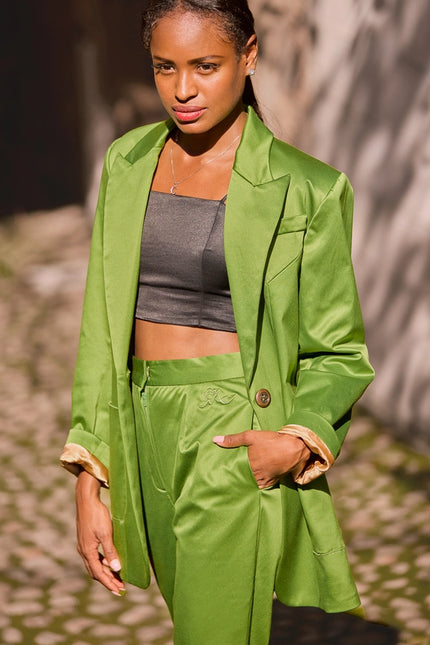 Urban Suit Jacket And Long Pants Apple Green-Suit Jacket and Pants-Nereide Asturias-Urbanheer