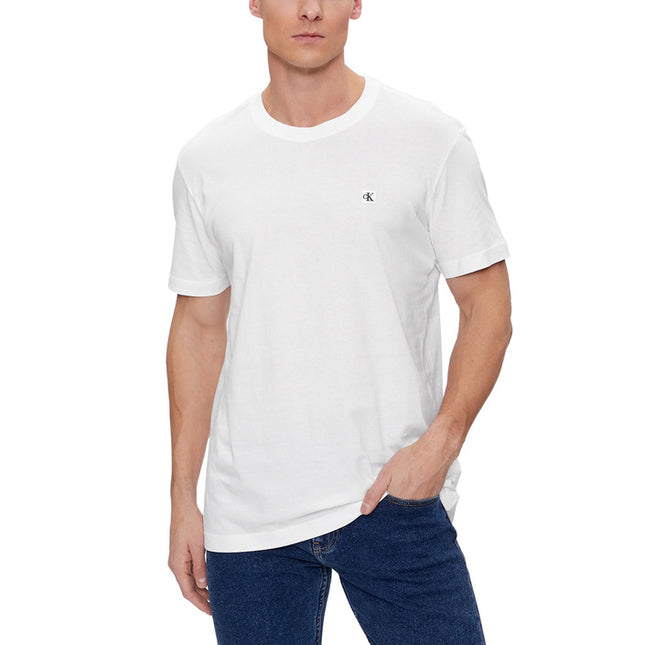 Calvin Klein Jeans Men T-Shirt-Clothing T-shirts-Calvin Klein Jeans-white-S-Urbanheer