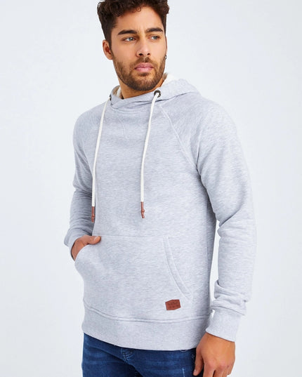 Men'S Hoodie Hood Grey-Hoodie-Leif Nelson GmbH-Urbanheer