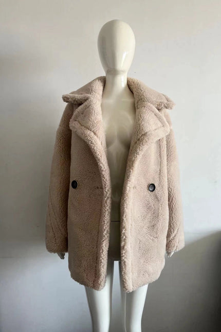 Women Lamb Wool Coat Winter Short Coat-Productseeker-Urbanheer