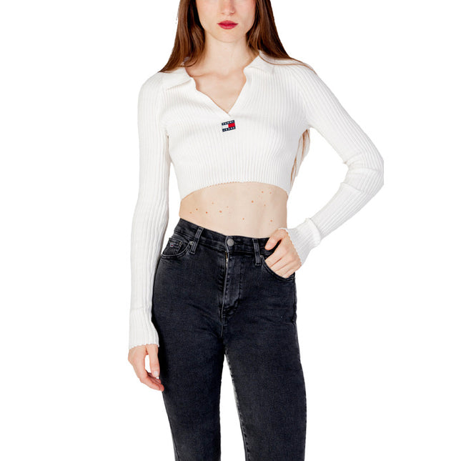 Tommy Hilfiger Jeans Women Knitwear-Tommy Hilfiger Jeans-white-S-Urbanheer