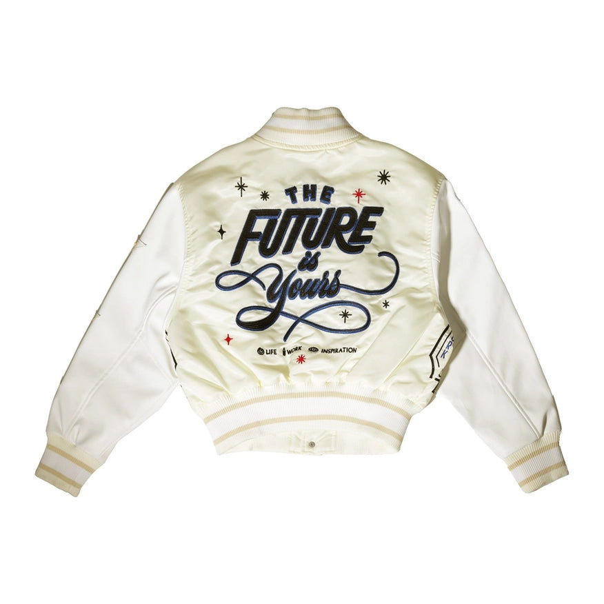 The Future Is Yours Varsity Jacket-Jacket-Vibrant M.i.U-Urbanheer