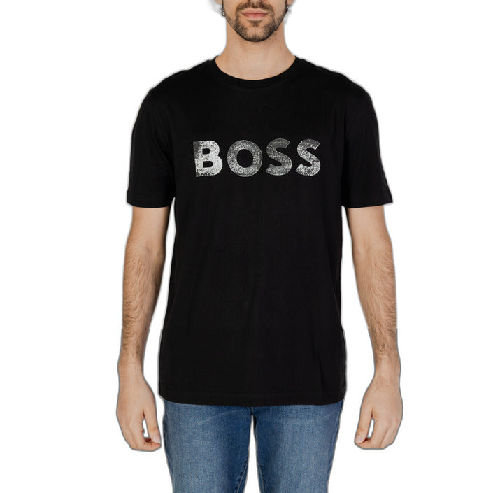 Boss Men T-Shirt-Clothing T-shirts-Boss-black-S-Urbanheer