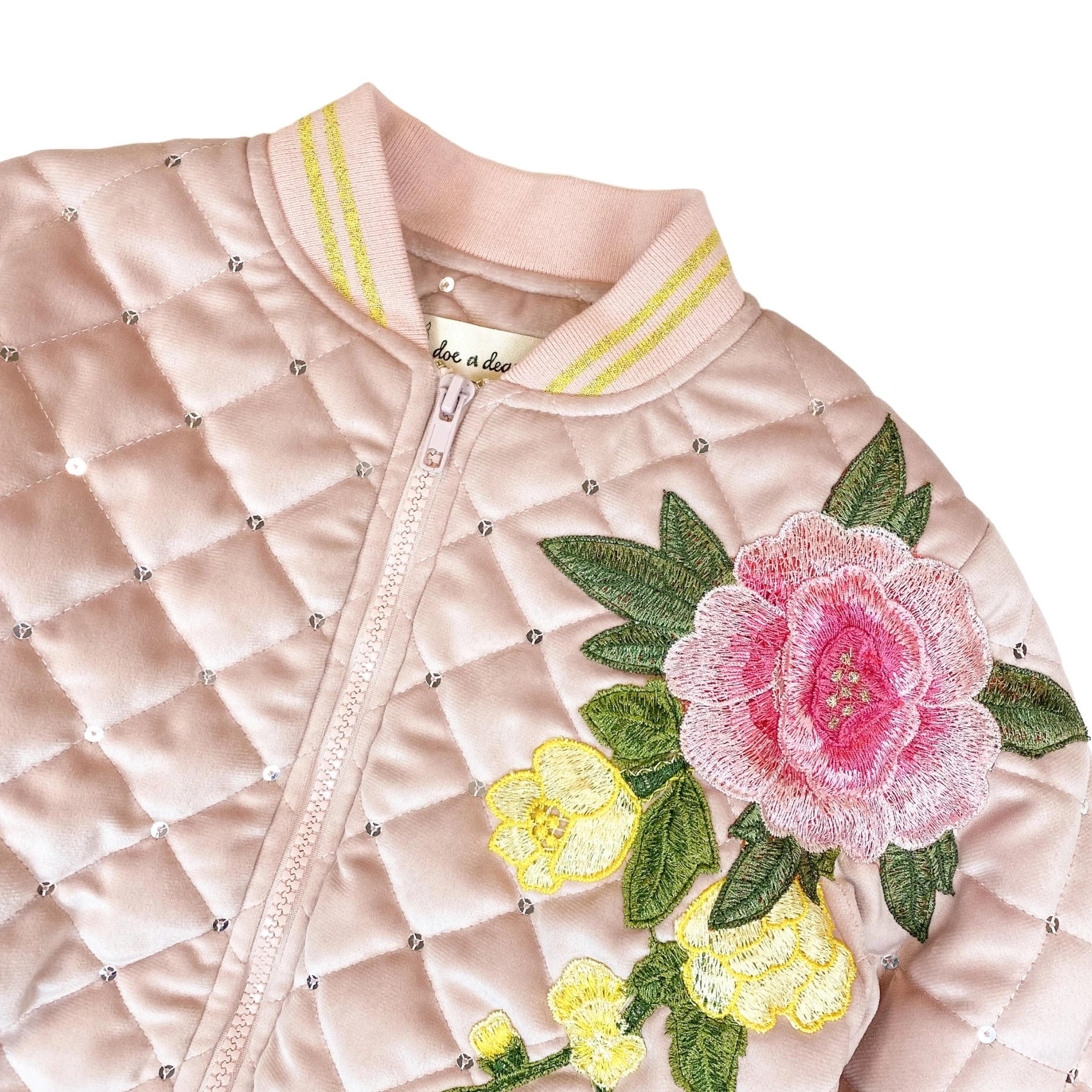 Floral Embroidered Quilted Jacket – Urbanheer