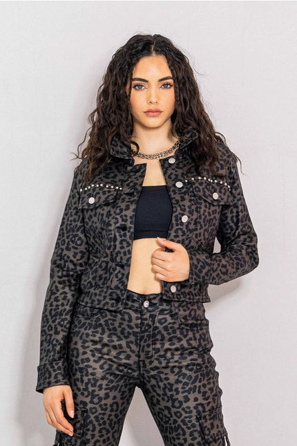 Out Of The Wild Leopard Jacket-Clothing - Women-Vibrant M.i.U-XS-Urbanheer