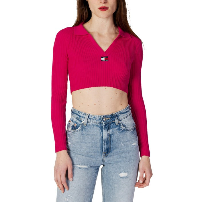 Tommy Hilfiger Jeans Women Knitwear-Tommy Hilfiger Jeans-pink-1-XS-Urbanheer