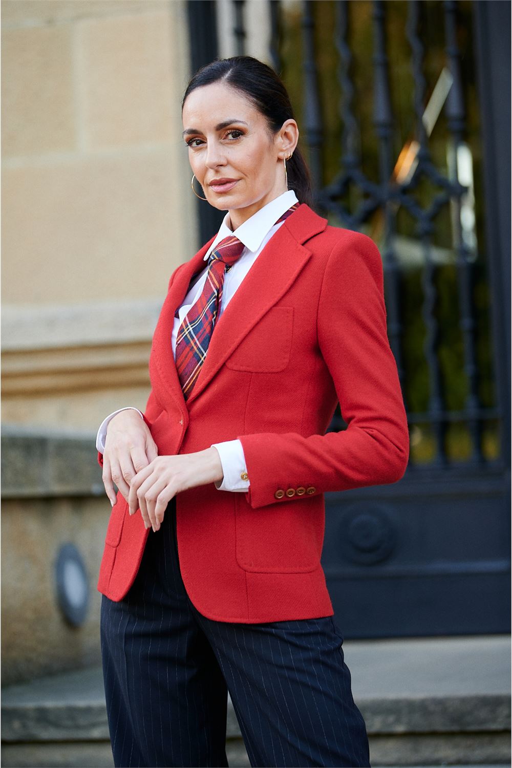 Henry Arroway Evelyn Blazer-Blazers, Jackets & Coats-Henry Arroway-xs-Red-Urbanheer