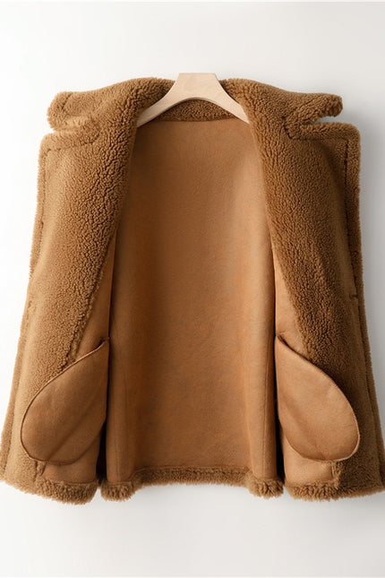 Women Lamb Wool Coat Winter Short Coat-Productseeker-Urbanheer