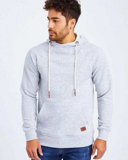 Men'S Hoodie Hood Grey-Hoodie-Leif Nelson GmbH-M-Urbanheer