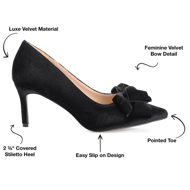 Journee Collection Women's Crystol Pump Black-Shoes Pumps-Journee Collection-Urbanheer