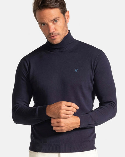 Navy Turtleneck Sweater-Sweater-Williot-S-Urbanheer