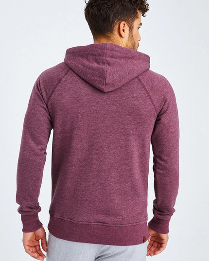 Men'S Hoodie Hood Bordeaux Melange-Hoodie-Leif Nelson GmbH-S-Urbanheer